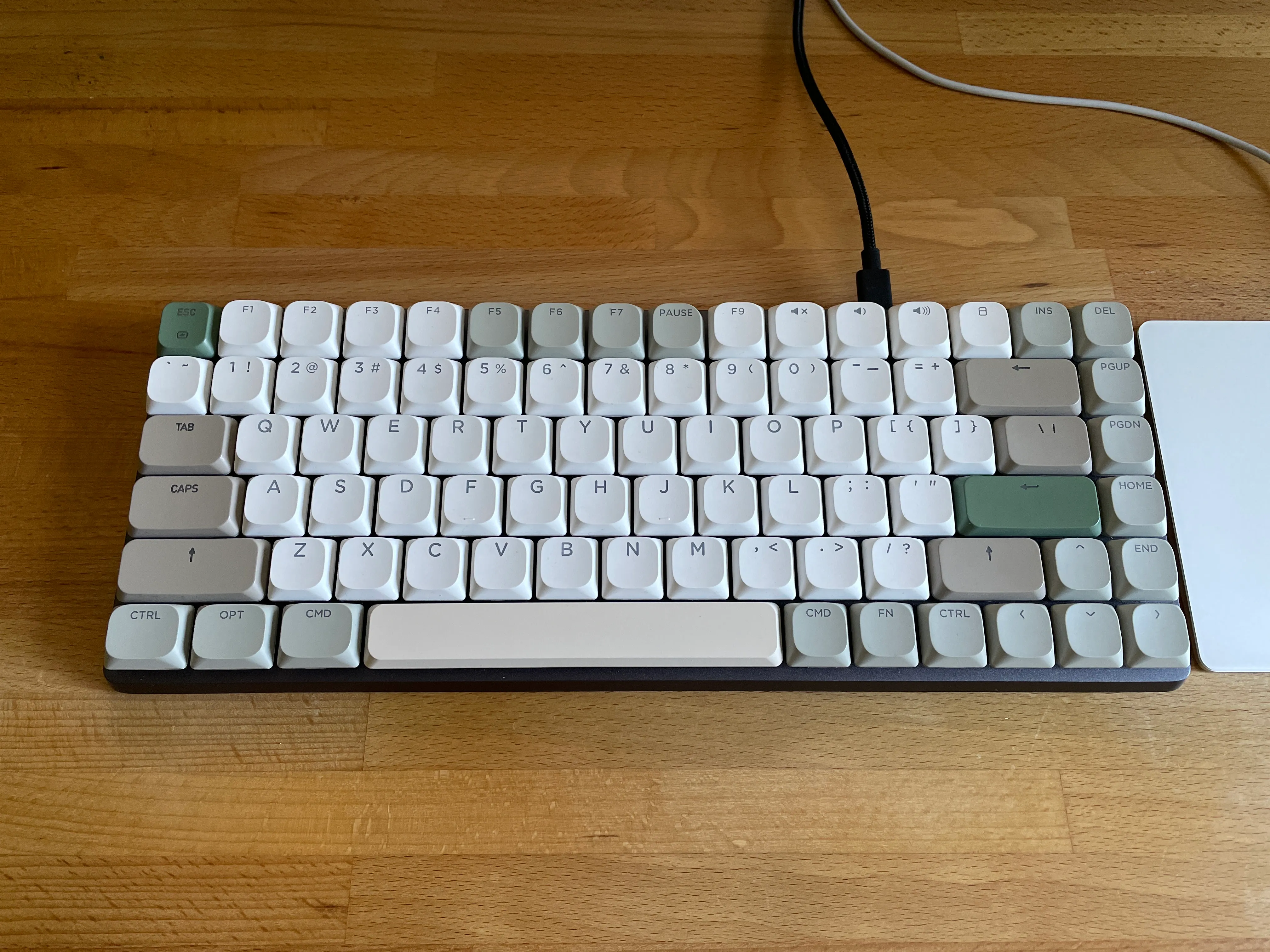 AZIO Cascade Slim with (mostly) Womier Keycaps